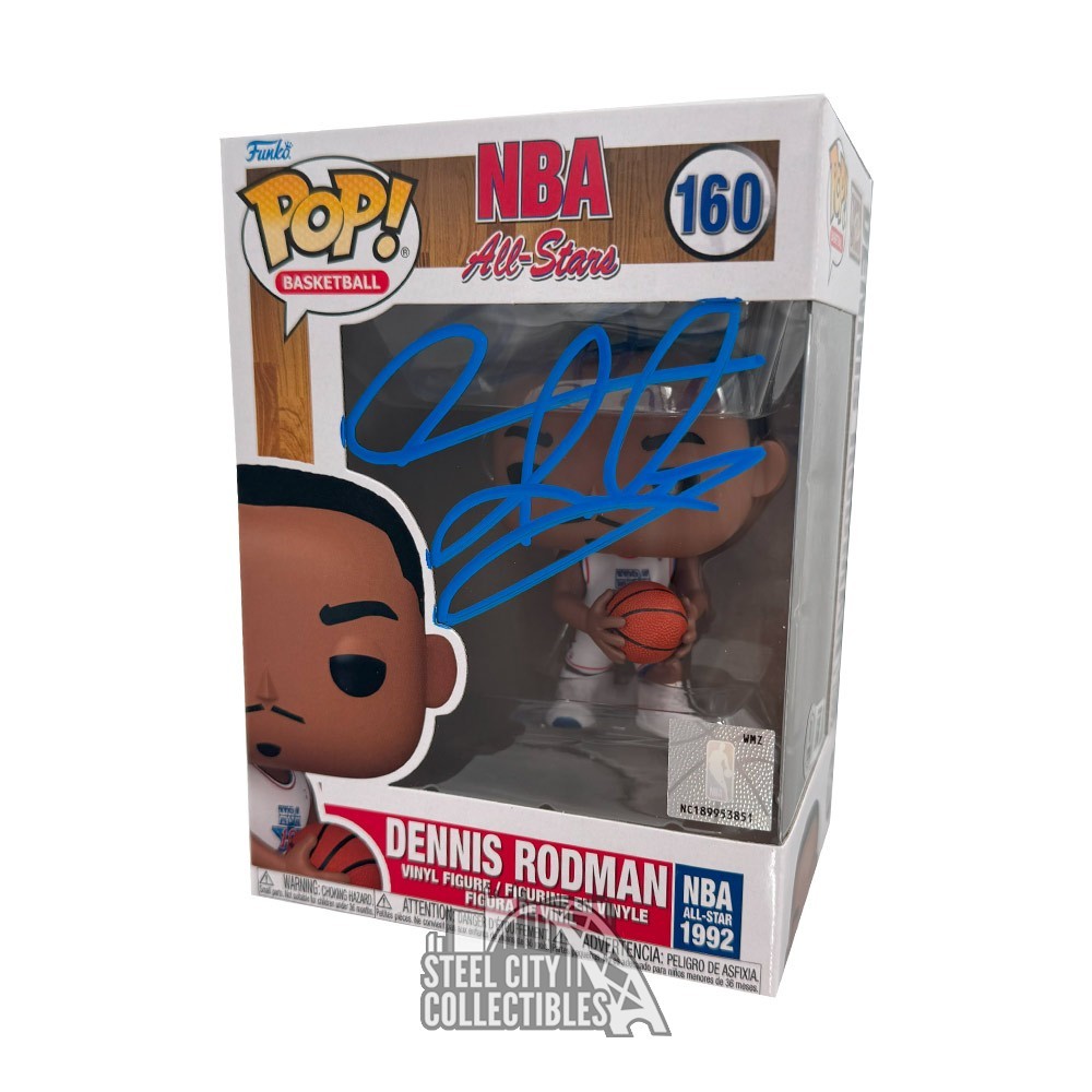 スポーツ Funko Pop Dennis Rodman Autographed Dennis Rodman Autographed All Stars Funko Pop - BAS (Blue Ink