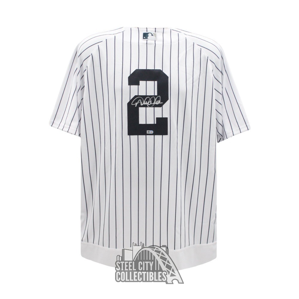 Derek Jeter Autographed New York Yankees Baseball Jersey - MLB Hologram