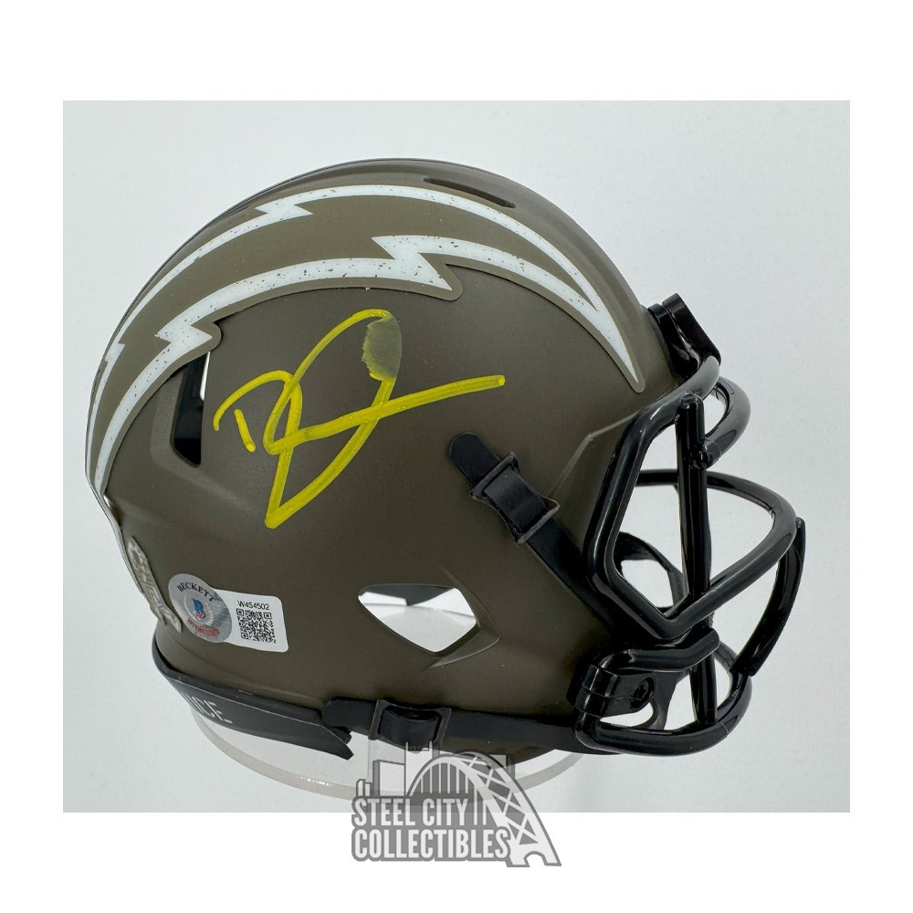 Derwin James Autographed San Diego Salute To Service Mini Football