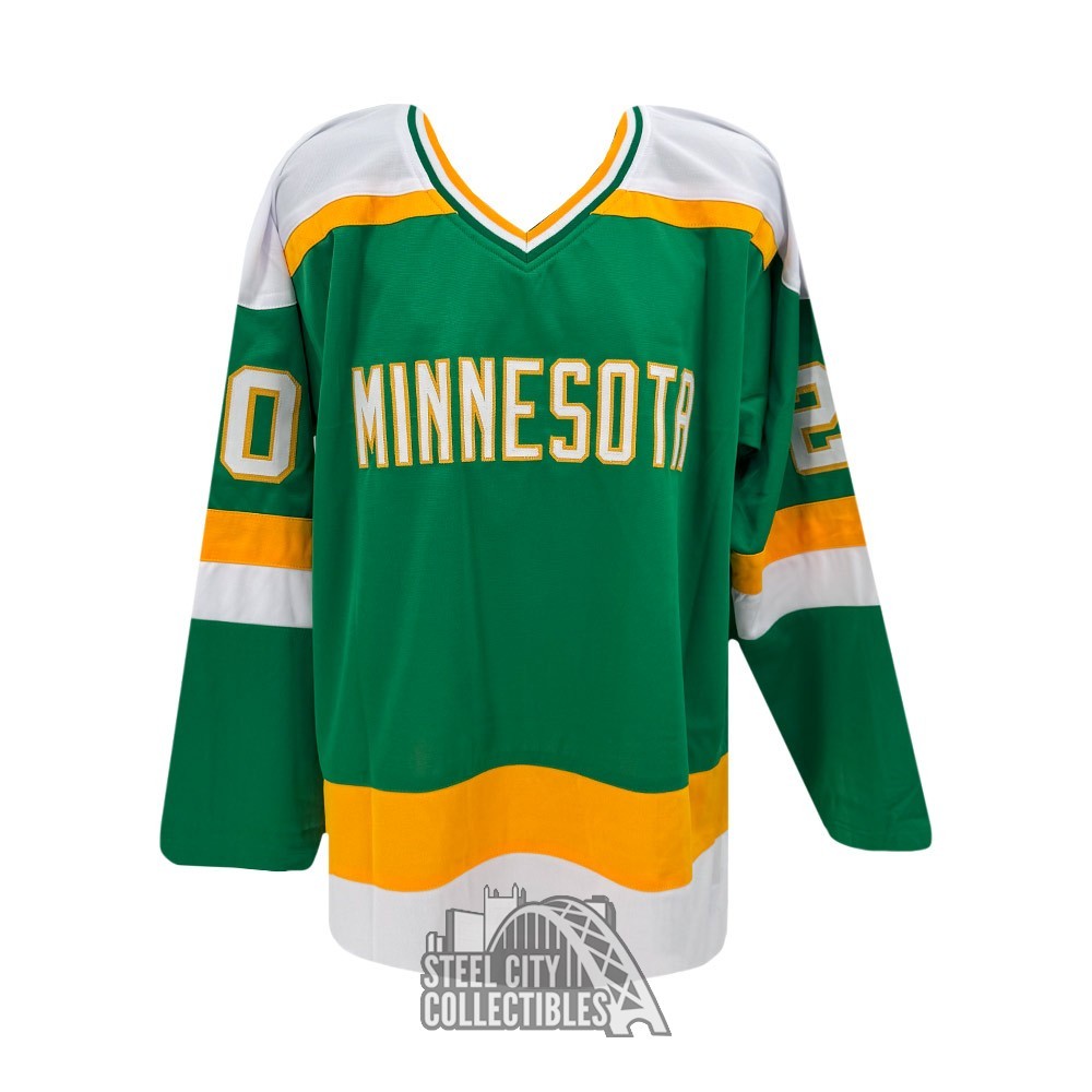 Dino Ciccarelli HOF 2010 Autographed Minnesota Custom Green Hockey