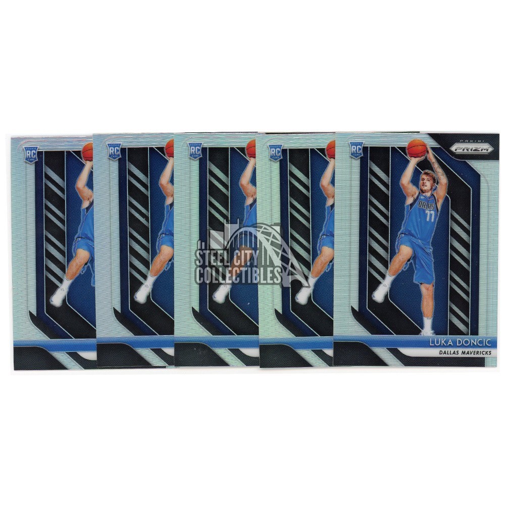 Luka Doncic 2018-19 Panini Prizm Silver Rookie Card #280 5 Count