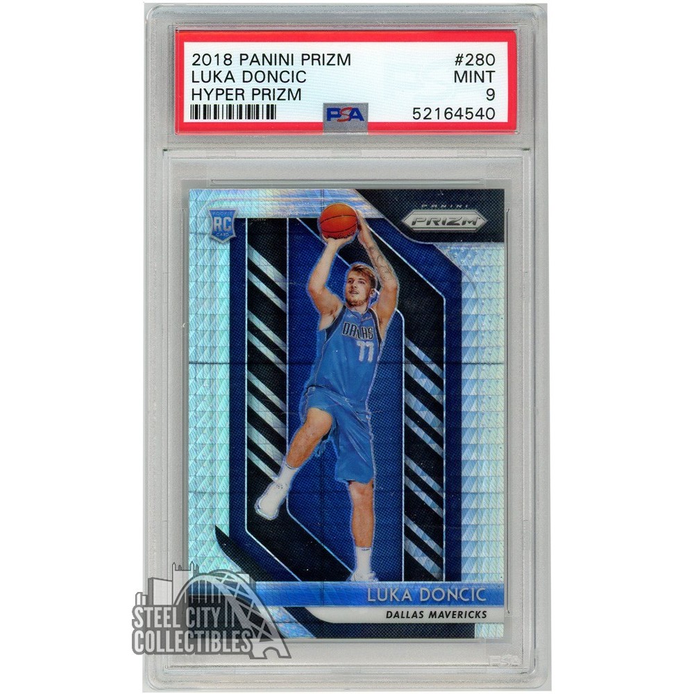 Luka Doncic 2018-19 Panini Prizm Hyper Rookie Card #280 PSA 9