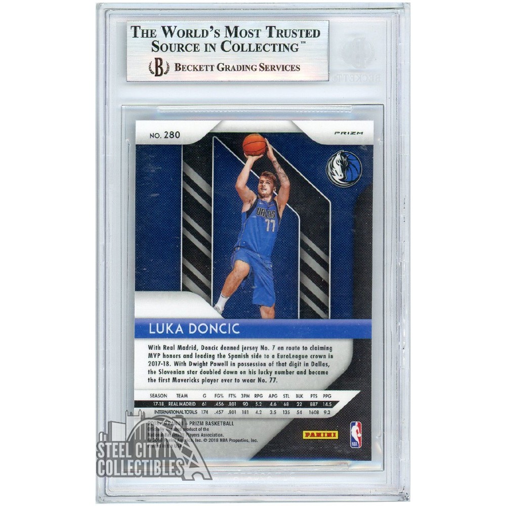 Luka Doncic 2018-19 Panini Prizm Red White Blue Rookie Card #280