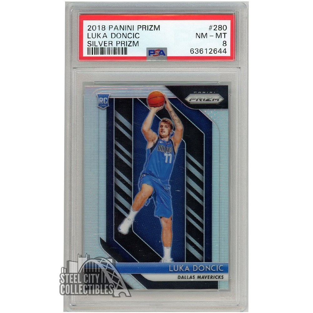 Luka Doncic 2018-19 Panini Prizm Silver Rookie Card #280 PSA 8