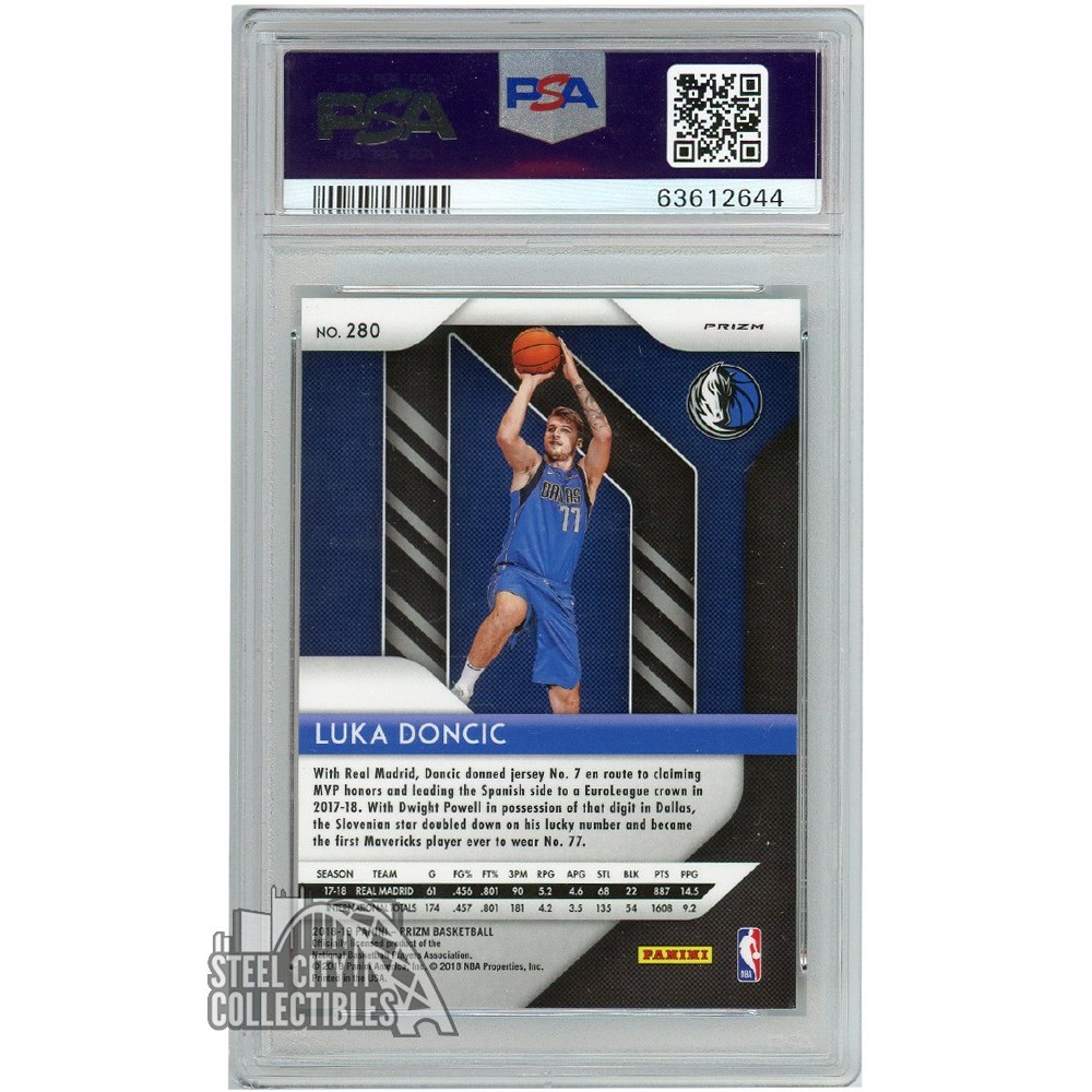 その他 Luka Doncic 2018-19 Prizm Silver Bgs 9.5 Luka Doncic 2018-19 Panini Prizm Silver Rookie Card #280 PSA 8