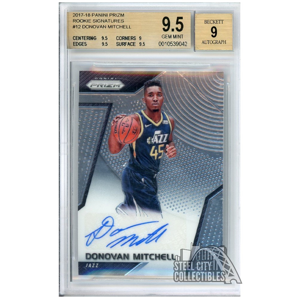 Donovan Mitchell 2017-18 Panini Prizm Autograph Rookie Card