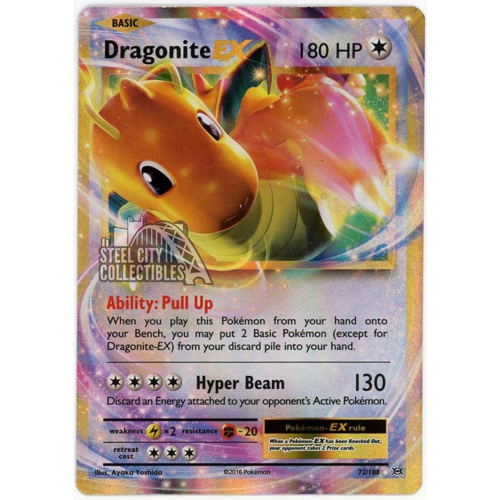 Dragonite EX 2016 Pokemon XY Evolutions Card #72 | Steel City Collectibles
