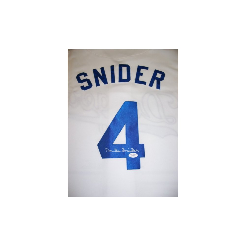 Duke Snider Autographed Los Angeles Dodgers Home Majestic Jersey - JSA COA