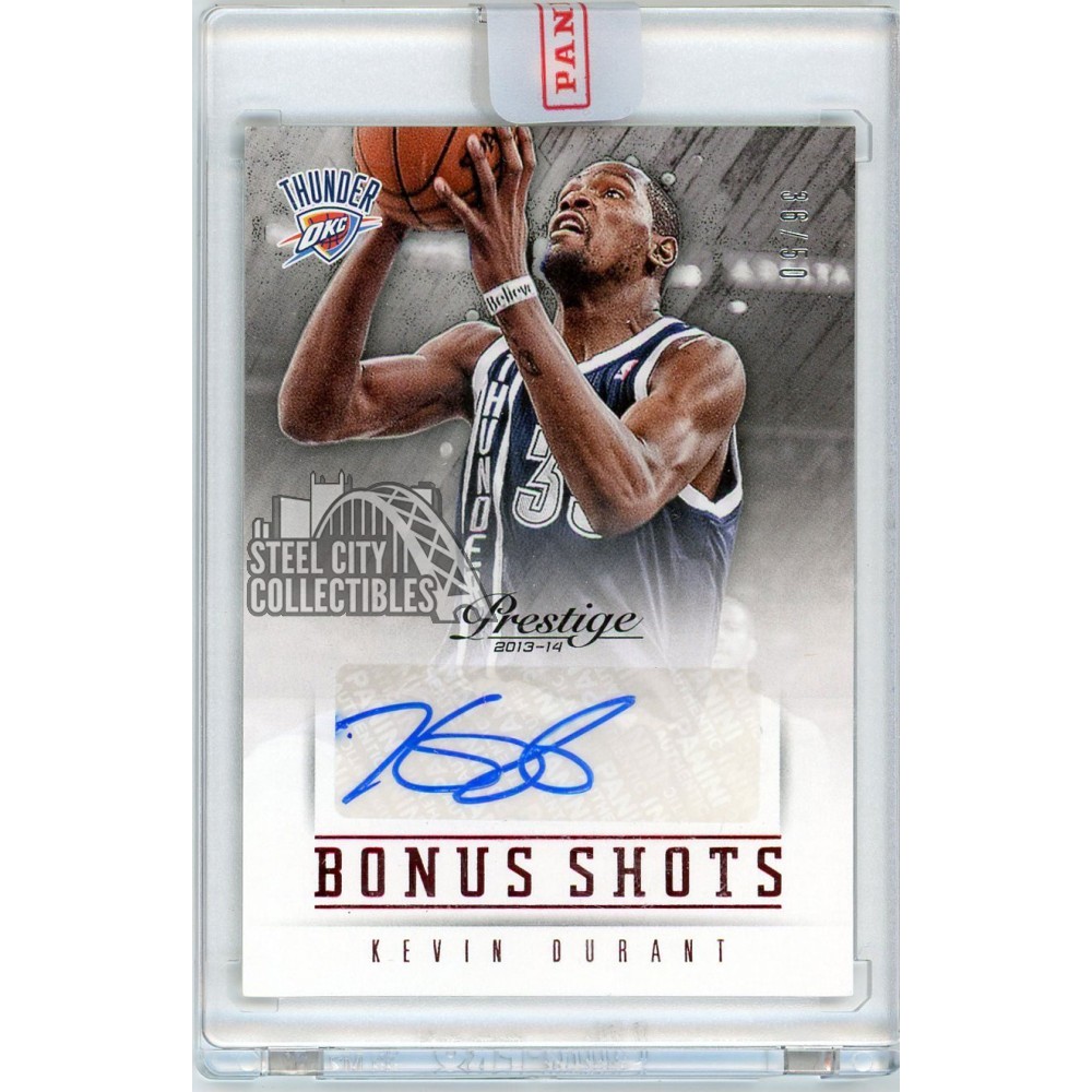 Kevin Durant 2013-14 Panini Prestige Bonus Shots Autograph Card