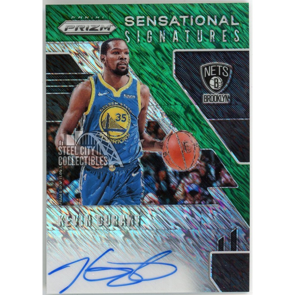 Kevin Durant 2019-20 Panini Prizm Sensational Signatures Green