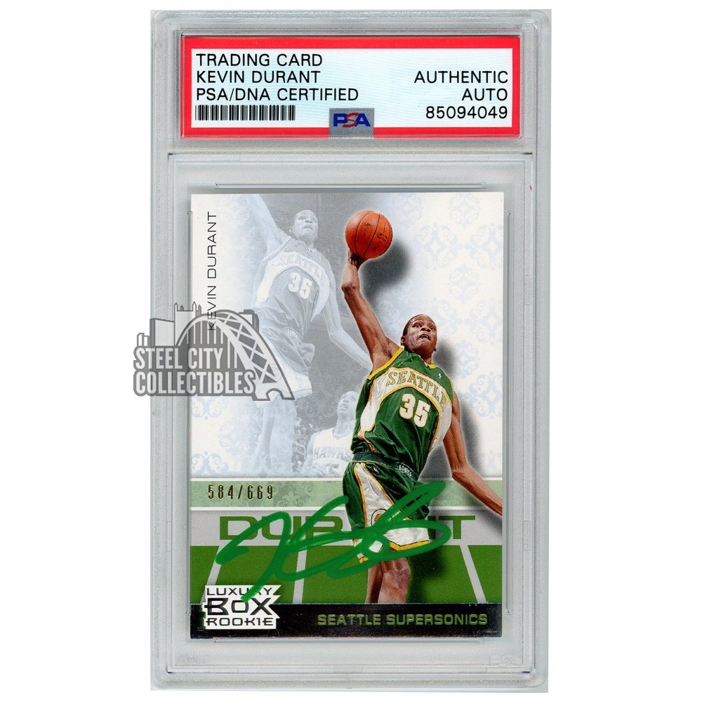Kd Rookie Card Kevin Durant 2007-08 Topps Luxury Box Autograph Rookie Card #75 /669 ...