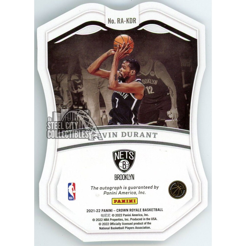 ラーズ・ヌートバー　2022 Panini CROWN  直筆サイン付き Kevin Durant 2021-22 Panini Crown Royale Regal Achievement