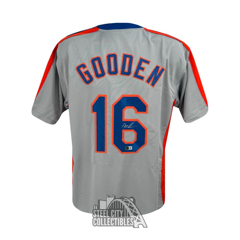 Dwight Gooden Autographed New York Custom Gray Baseball Jersey