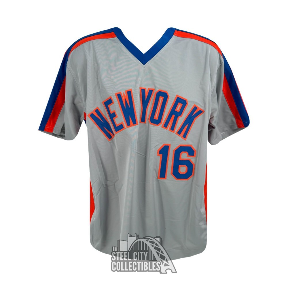 Dwight Gooden Autographed New York Custom Gray Baseball Jersey