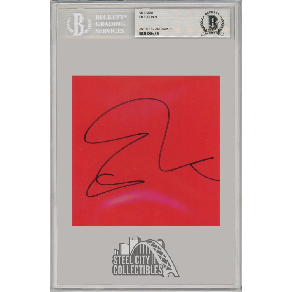 Ed Sheeran Autographed Equals Album Cover - BAS | Steel City
