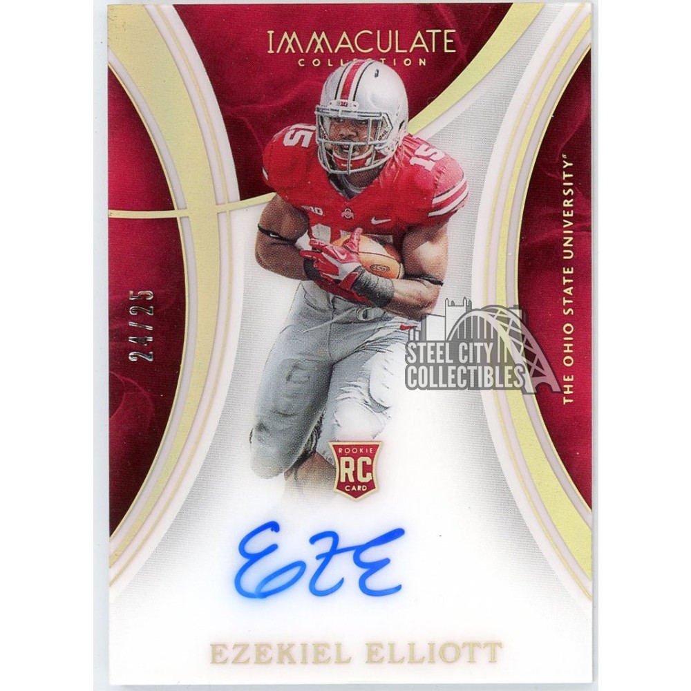 Ezekiel Elliott 2016 Panini Immaculate Collegiate Rookie Autograph