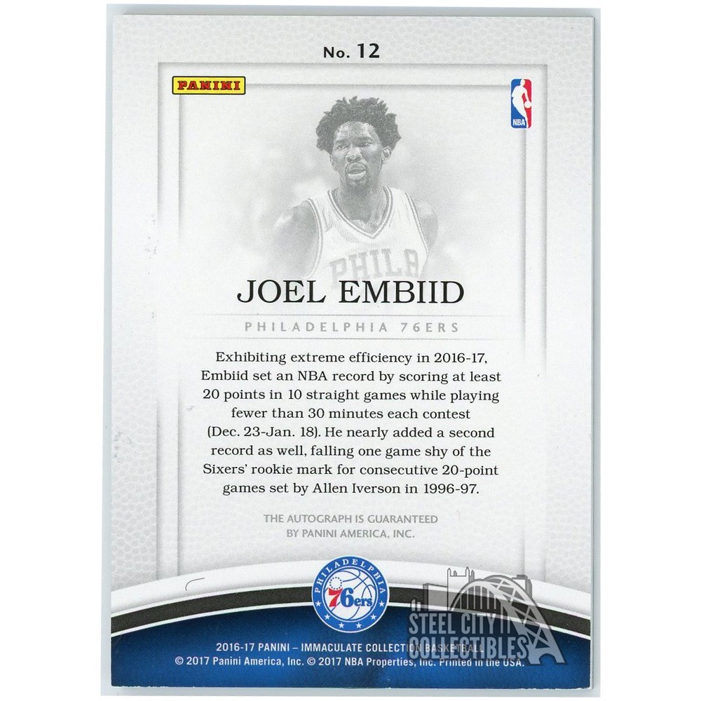 NBAカード Joel Embiid エンビード サインカード 2枚セット NBAカード Joel Embiid エンビード サインカード 2枚セット NBAカード