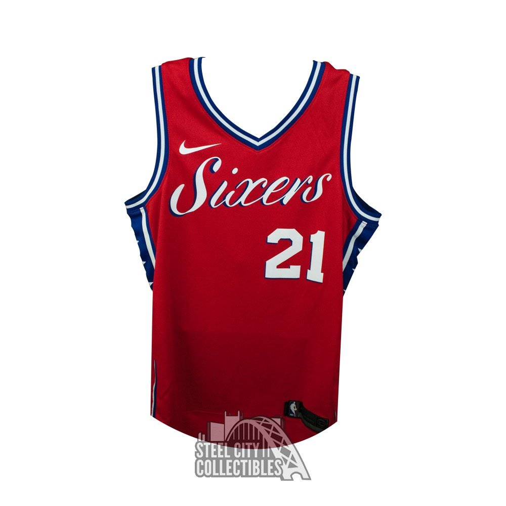 sixers red jersey