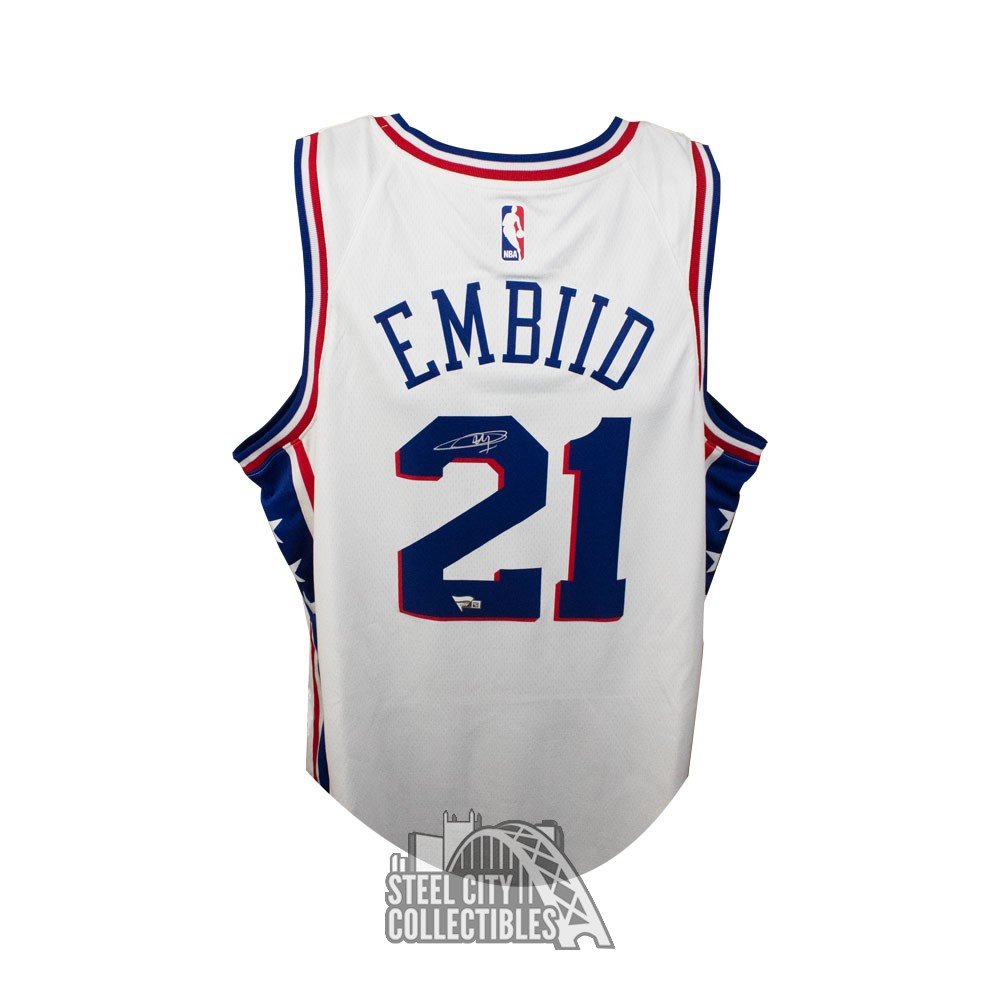 Large Philadelphia 76ers Joel Embiid Nike Jersey