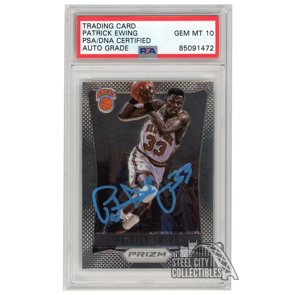 Patrick Ewing 2012-13 Panini Prizm Autograph Card #184 PSA/DNA 10