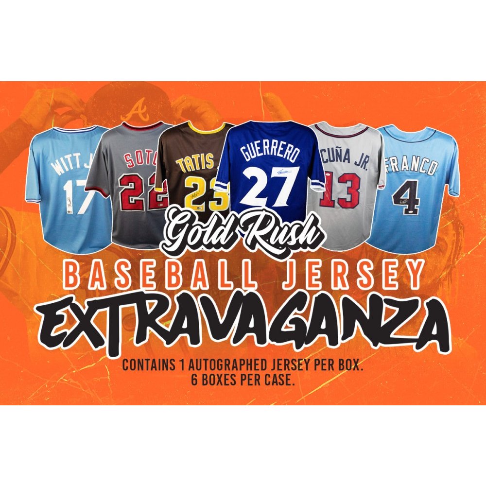 2022 Gold Rush Extravaganza Baseball Jersey Edition 6-Box Case