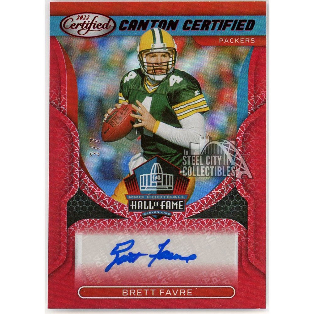 NFL Brett Favre サインカード NFL Brett Favre サインカード