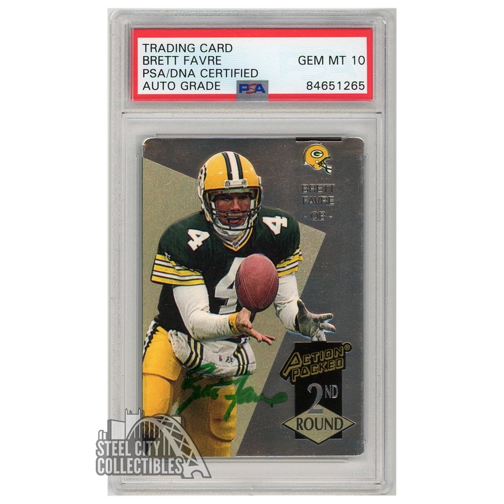 Brett Favre 1993 Action Packed Prototype Autograph Card #RU2 PSA