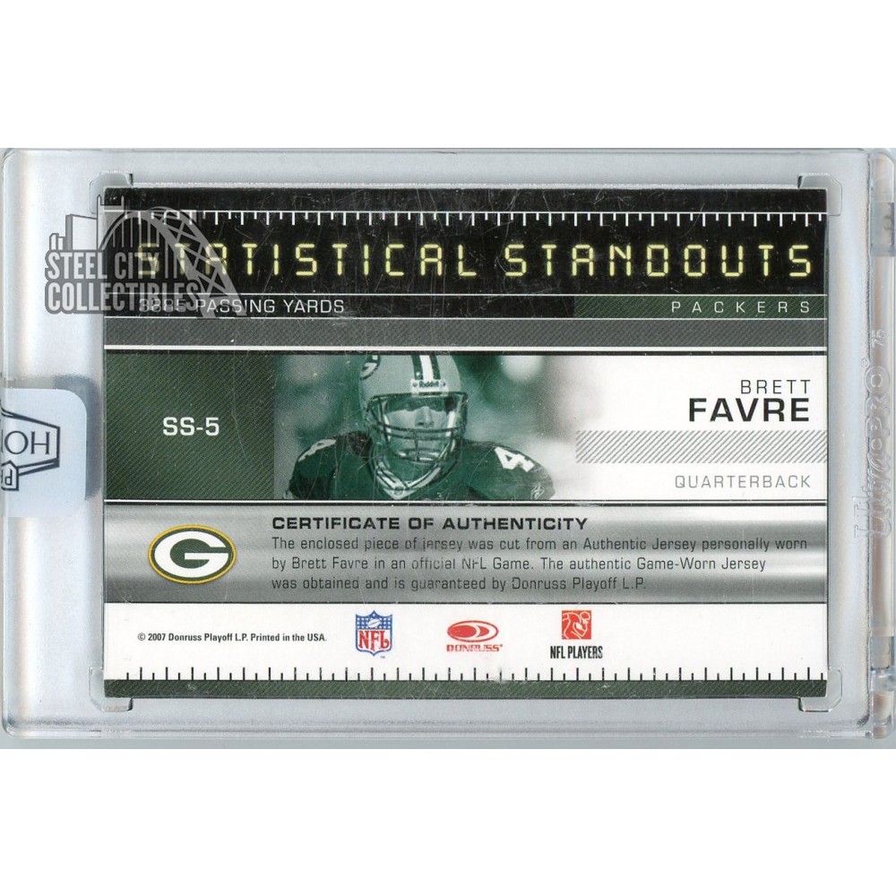 NFL Brett Favre サインカード BRETT FAVRE Autographed Photo 24K Gold Overlay Medallion #111 COA