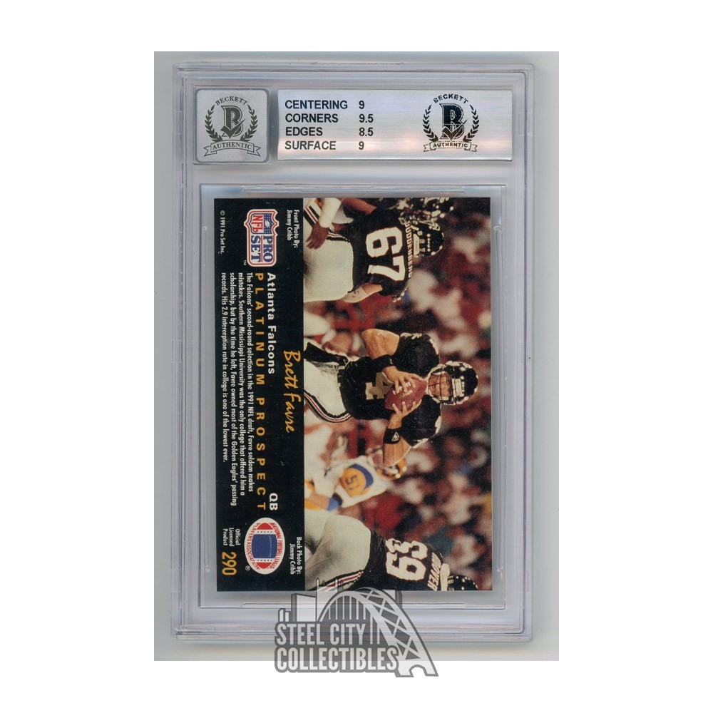 Brett Favre 1991 Pro Set Platinum #290 Rookie Autograph Card BGS 9 BAS 10 |  Steel City Collectibles