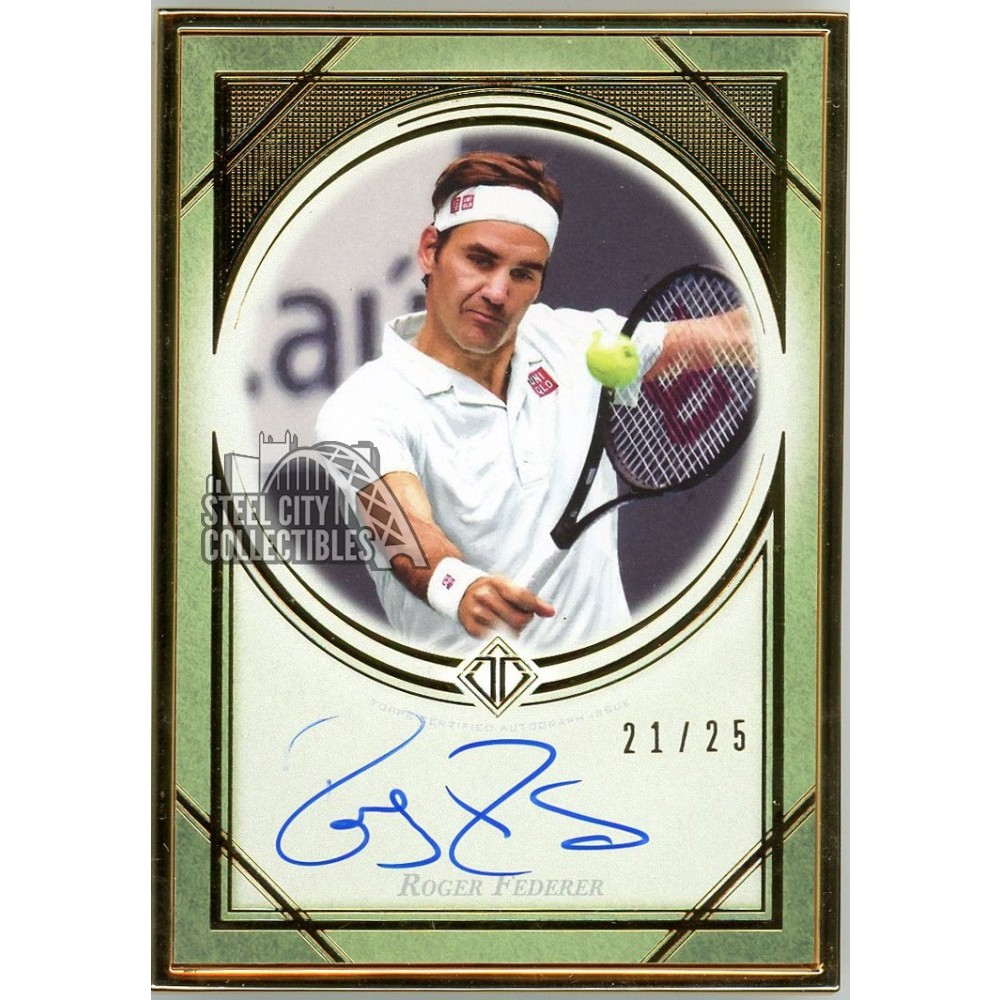 Roger Federer 2020 Topps Transcendent Tennis HOF Autograph Card