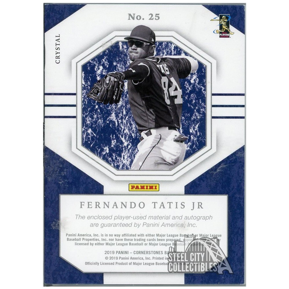 Fernando Tatis Jr 2019 Panini Cornerstones Crystal Autograph