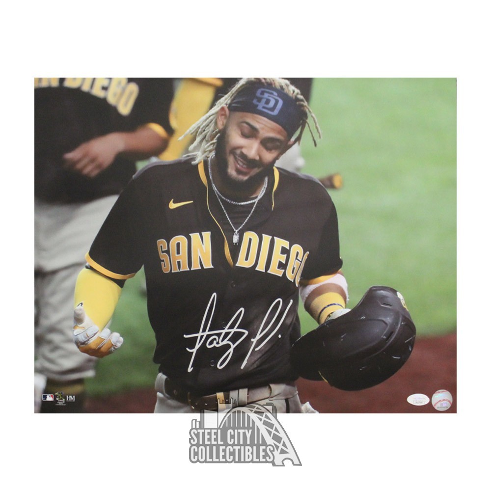 Fernando Tatis Jr Autographed San Diego 16x20 Baseball Photo - JSA (Shrug)