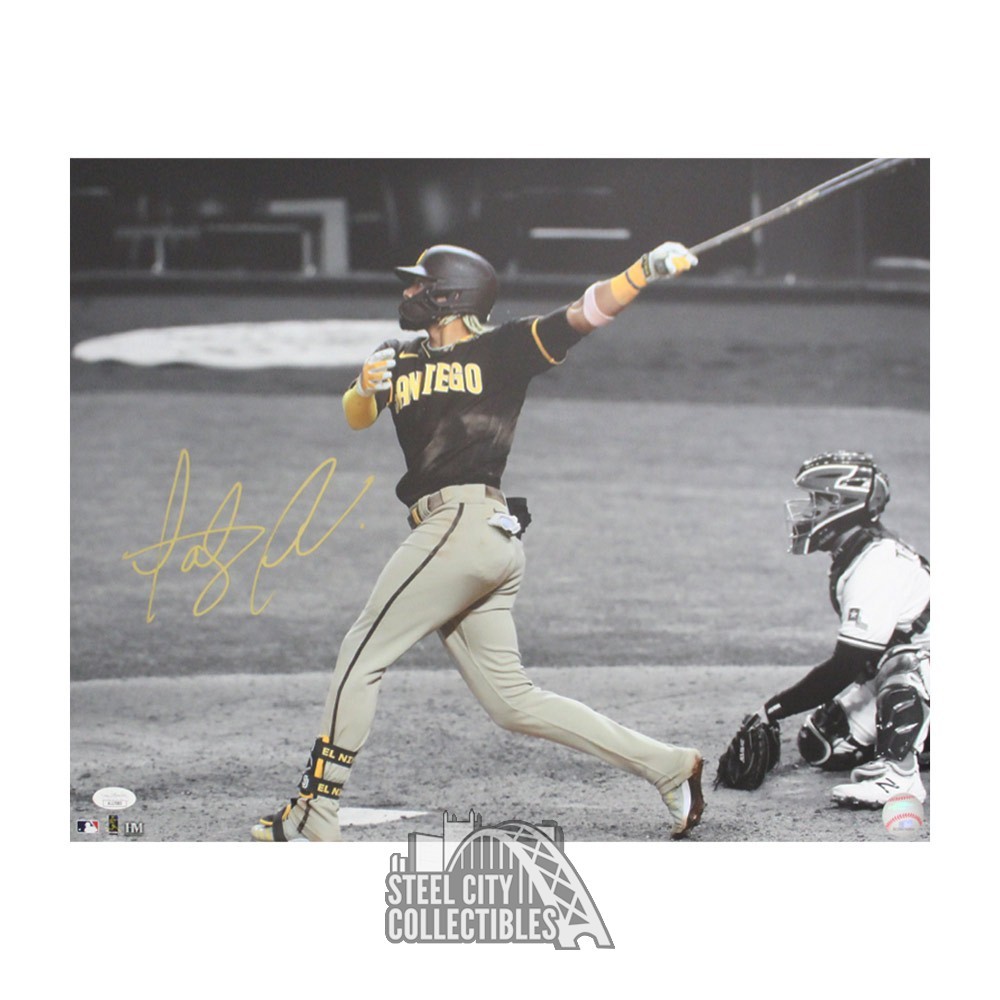 Fernando Tatis Jr Autographed San Diego Brown Custom Baseball