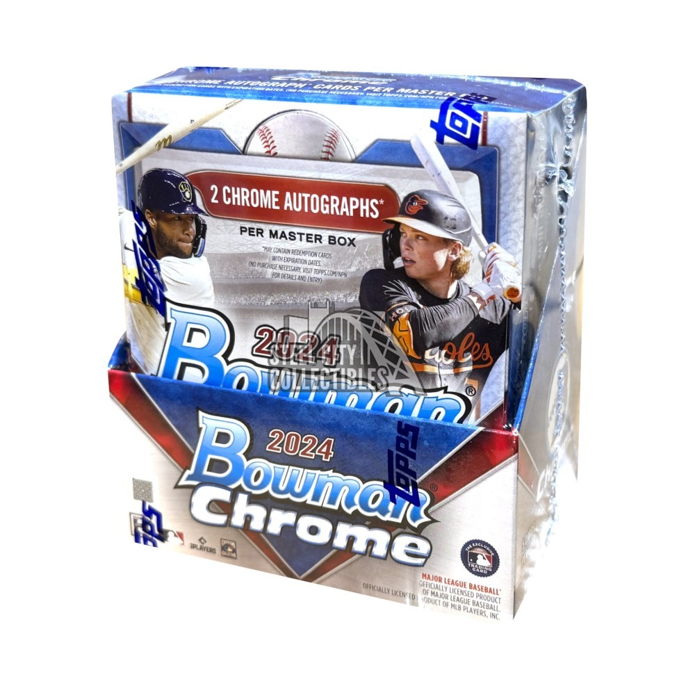 2024 Bowman Chrome Baseball Hobby Box Steel City Collectibles