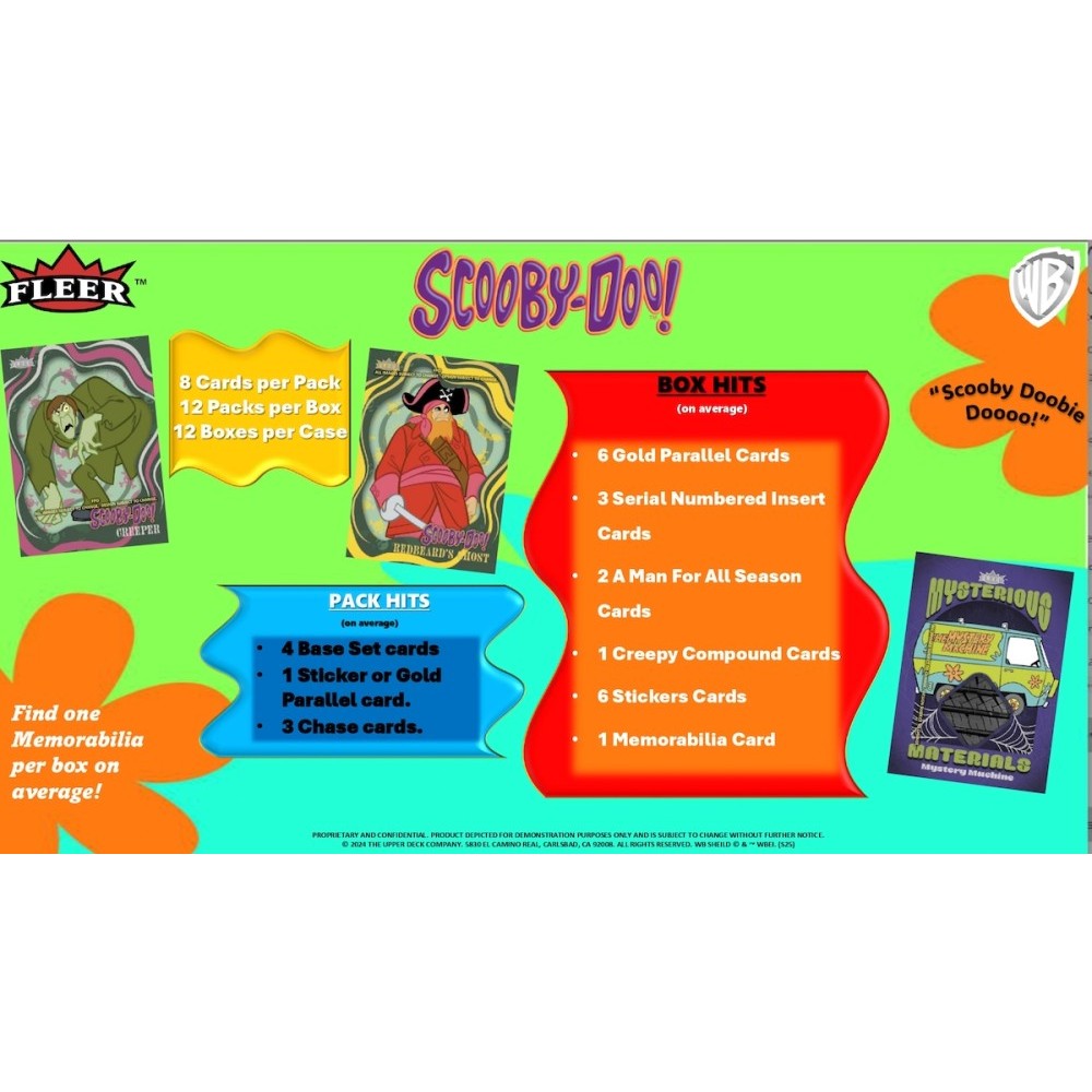 2025 Upper Deck Fleer Scooby Doo Hobby Box | Steel City Collectibles
