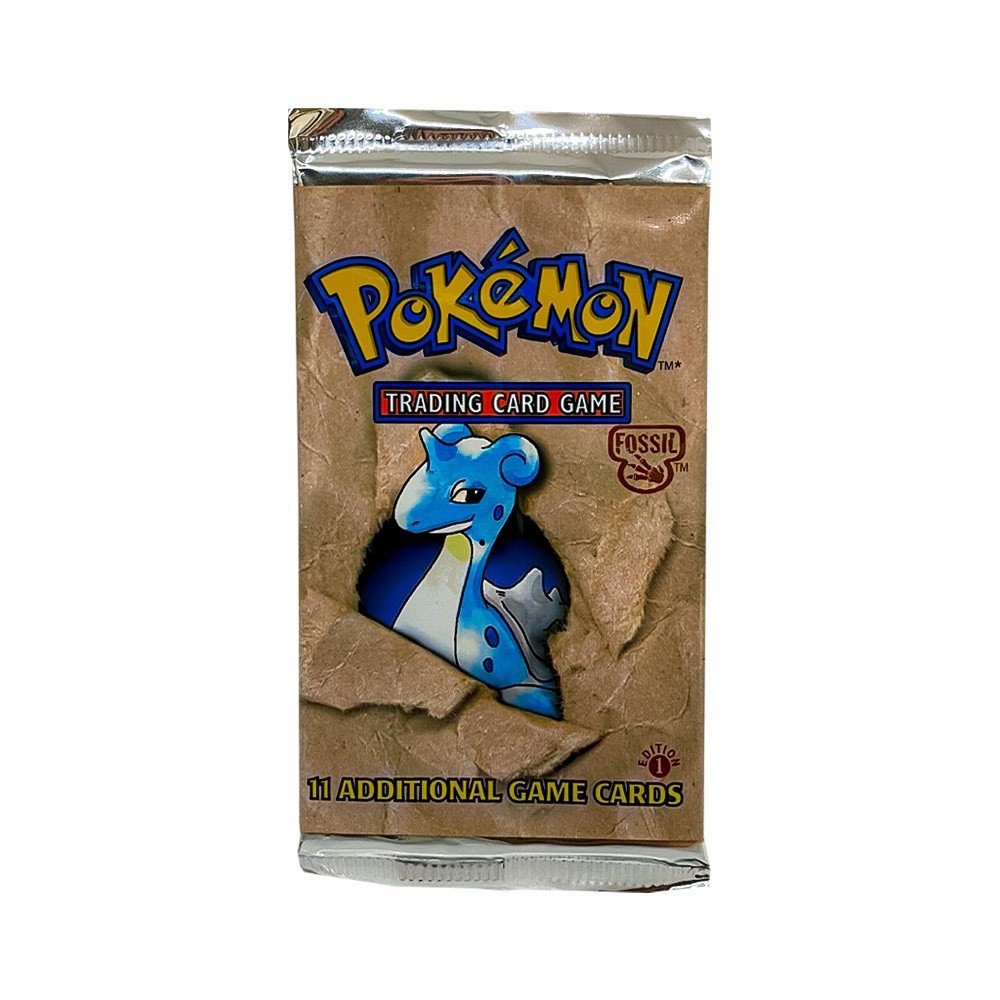 Pokemon Fossil 1st Edition Factory Sealed Booster Pack Dual Random Card Group Break 33 ( Extra