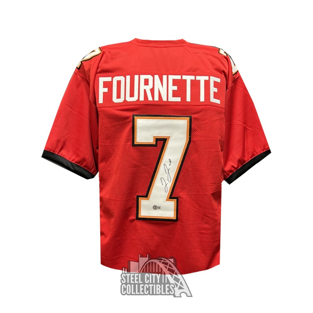 Leonard Autographed Tampa Bay Custom Red Football Jersey