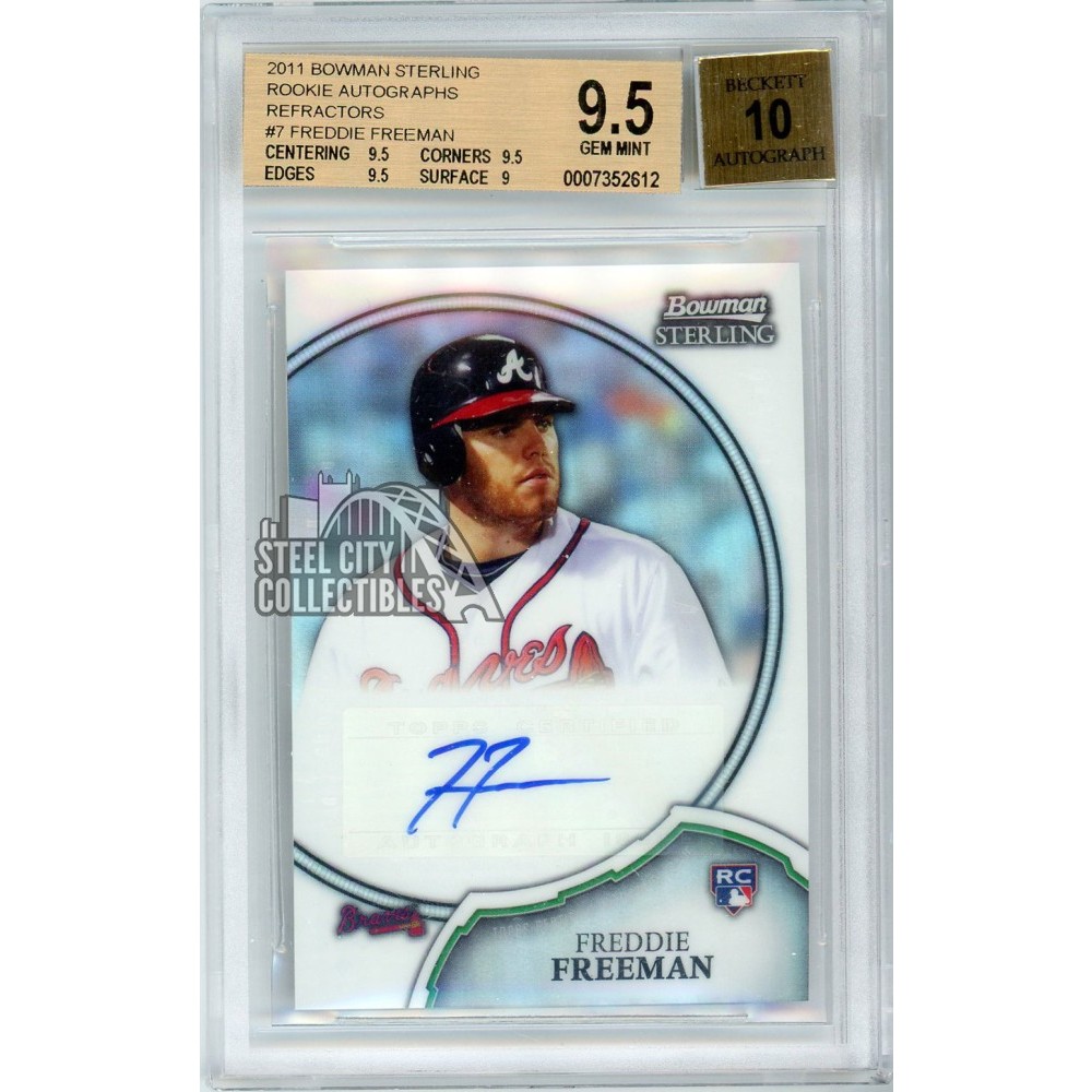 Freddie Freeman 2011 Bowman Sterling Refractor Rookie Autograph