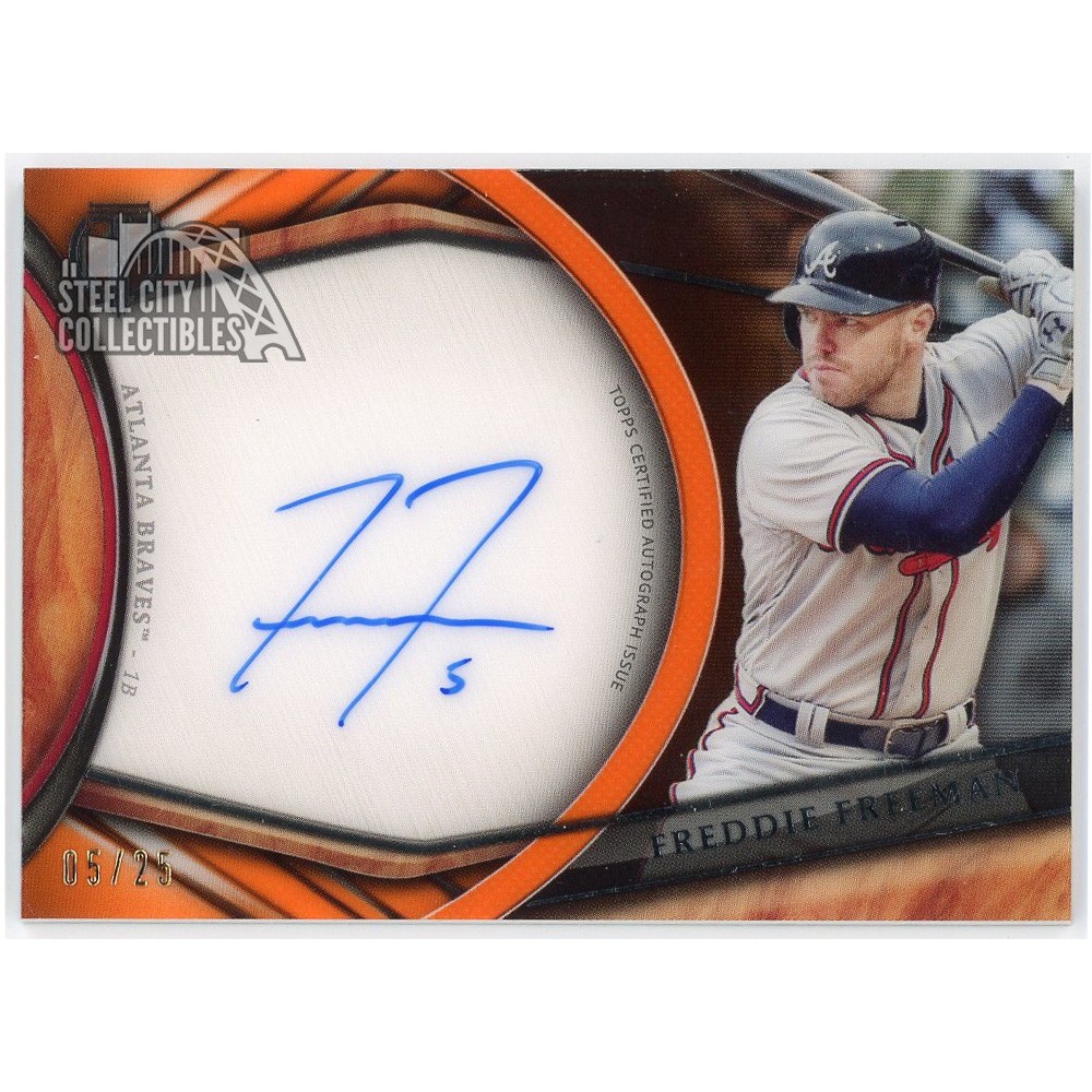 Freddie Freeman 2018 Topps Tribute Orange Autograph Card #TA