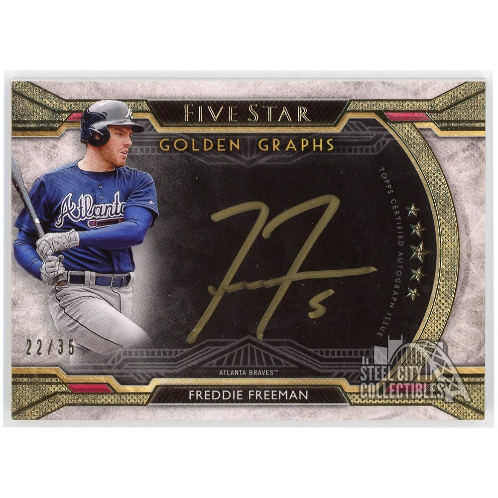 Freddie Freeman 2018 Topps Five Star Golden Graphs Auto #FGG