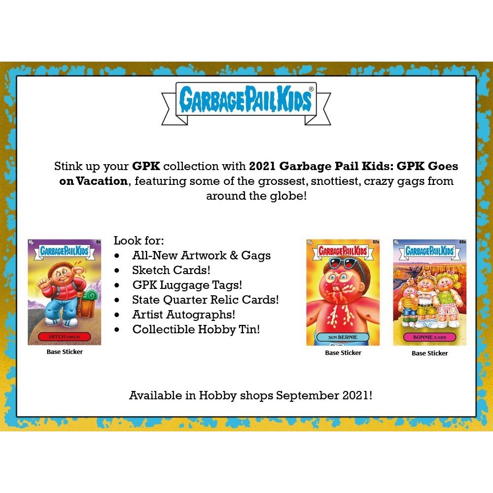 gpk go on vacation rare cards 2021 Topps Garbage Pail Kids Collector Edition : Everything Else Stink up your GPK collection with the 2021 Garbage Pail Kids Garbage Pail Kids GPK Goes