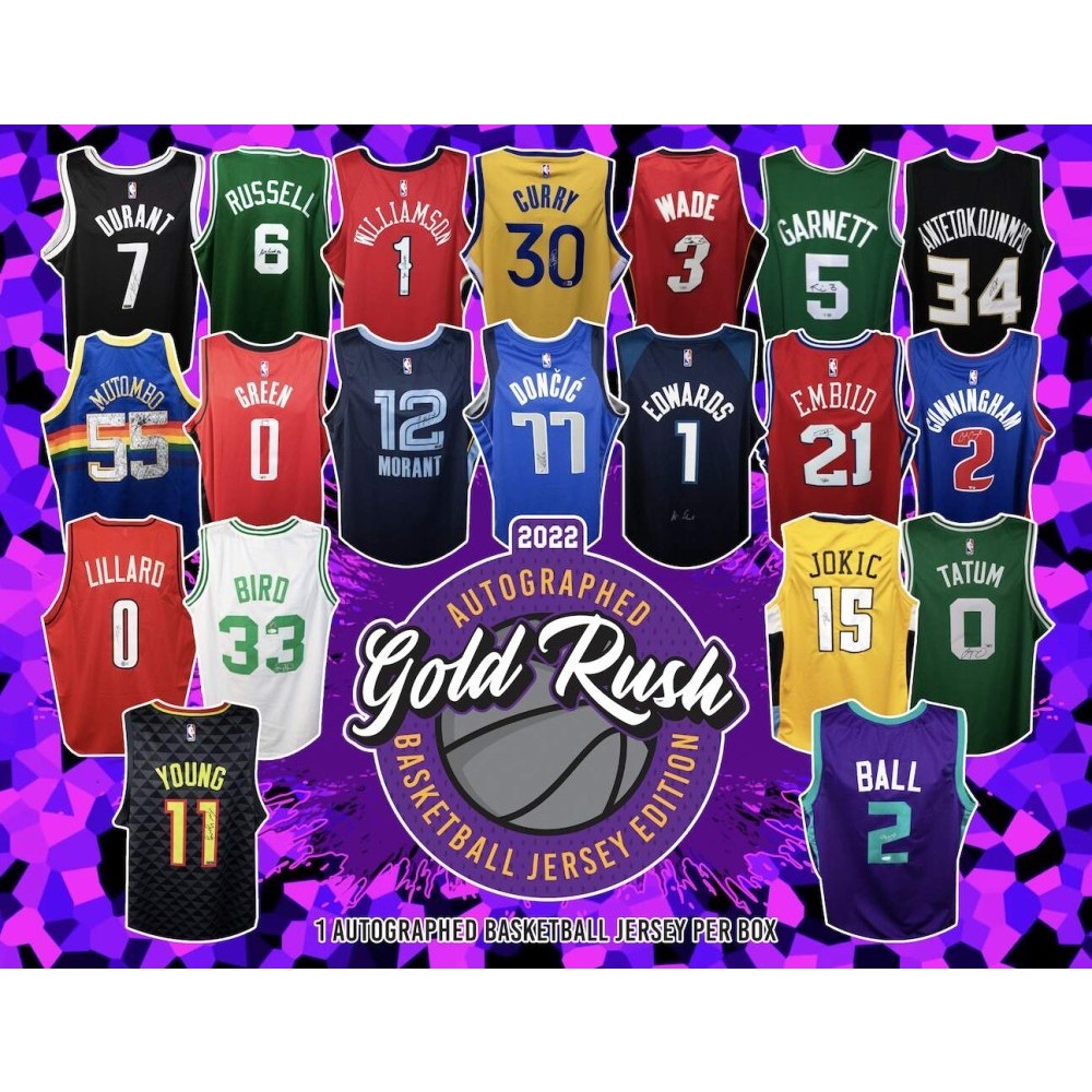 2022 Gold Rush Autographed Basketball Jersey Edition 6Box Case Random