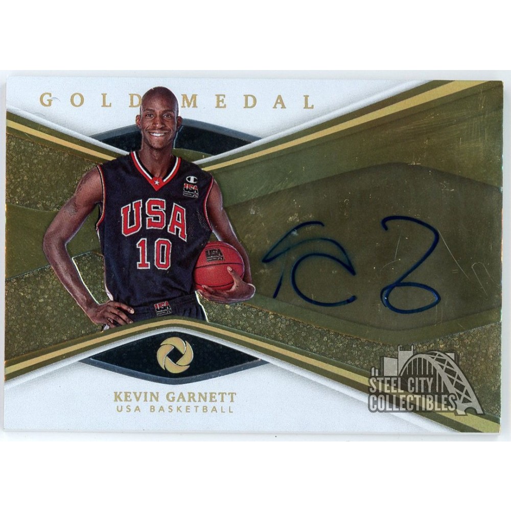 Kevin Garnett 2019-20 Panini Opulence Gold Medal Auto Card #GMA-KG