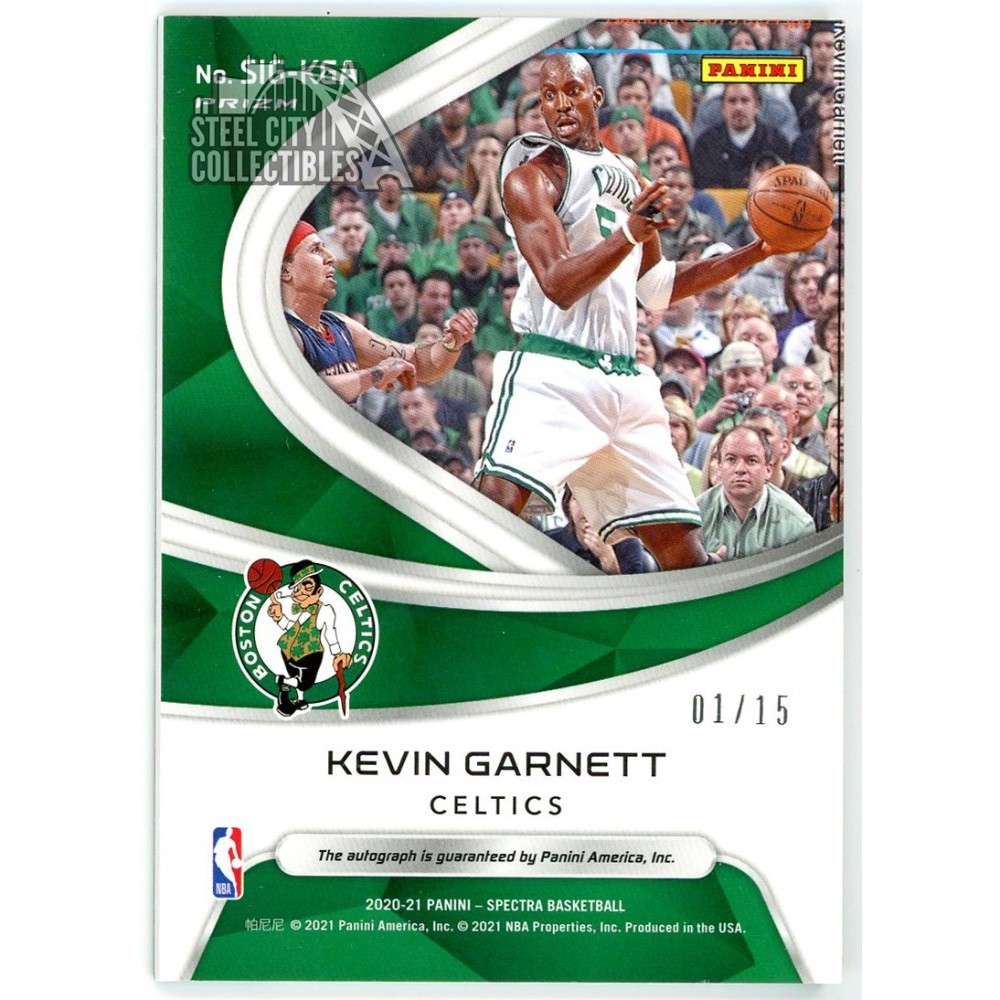 Kevin Garnett 2020-21 Panini Spectra Prizm Autograph Card #SIG-KGA