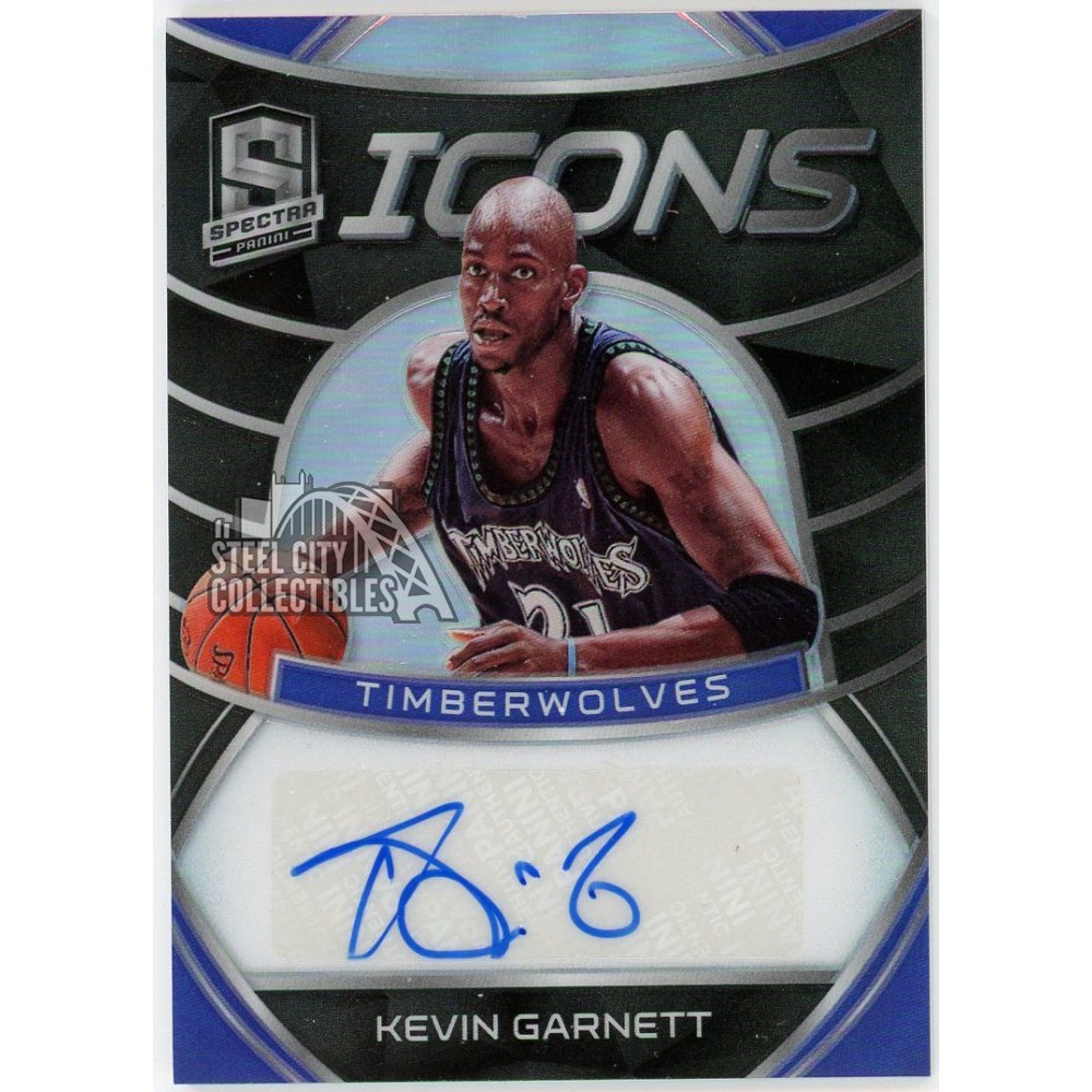 Kevin Garnett 2019-20 Panini Spectra Icons Autograph Card