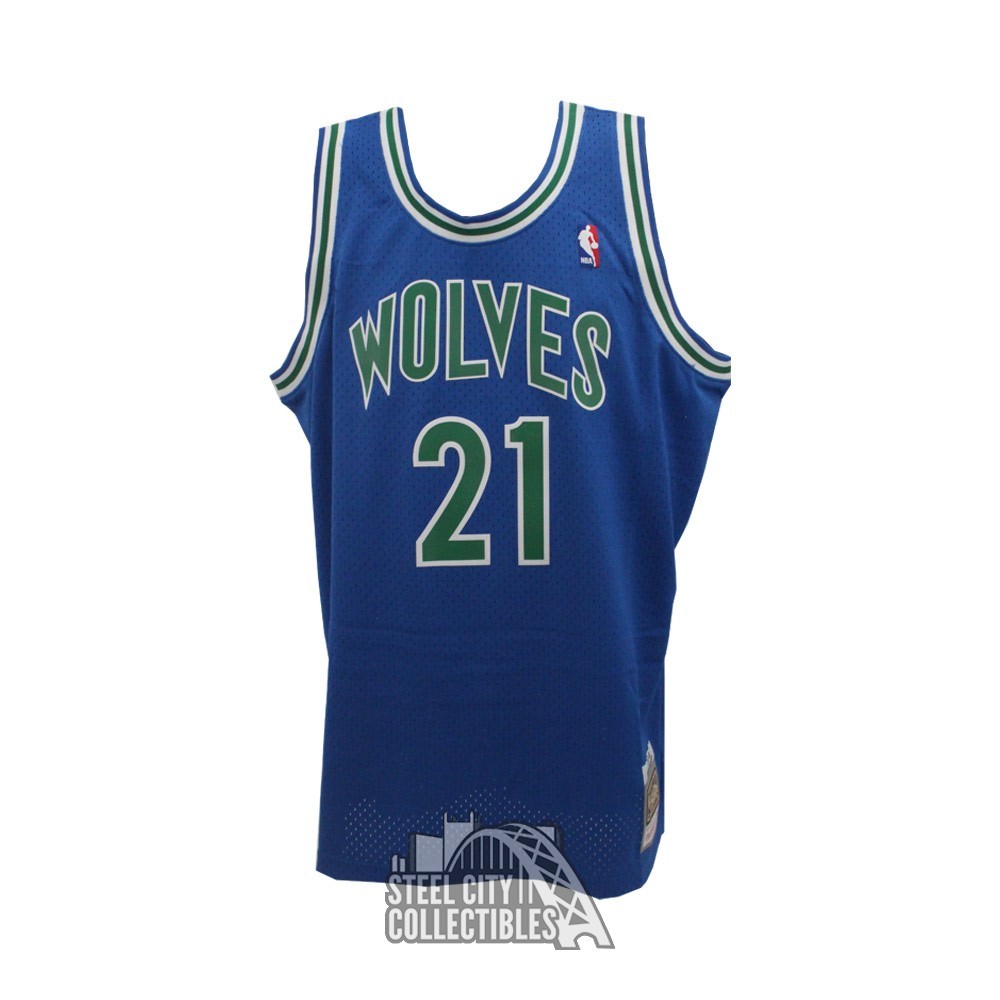 Kevin Garnett Autographed Minnesota Timberwolves Signed Mitchell and N