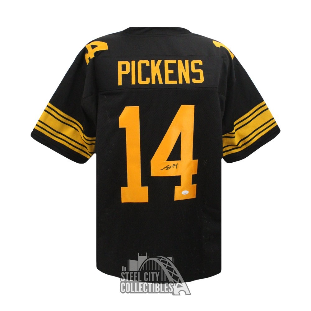 George Pickens Autographed Pittsburgh Custom Black Color Rush