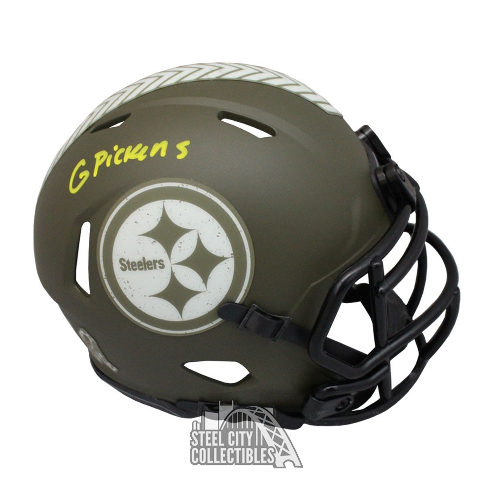 George Pickens Autographed Pittsburgh Salute to Service Mini Football ...