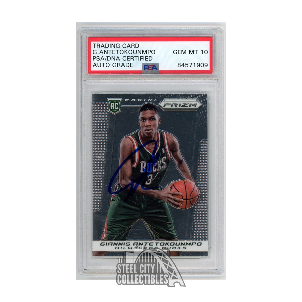 Giannis Antetokounmpo 2013-14 Panini Prizm Autograph Rookie Card