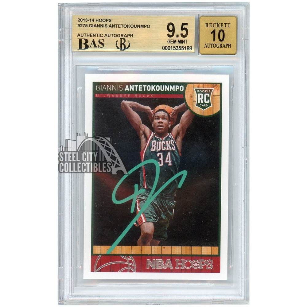 Giannis Antetokounmpo 2013-14 Panini Hoops Autograph Rookie Card